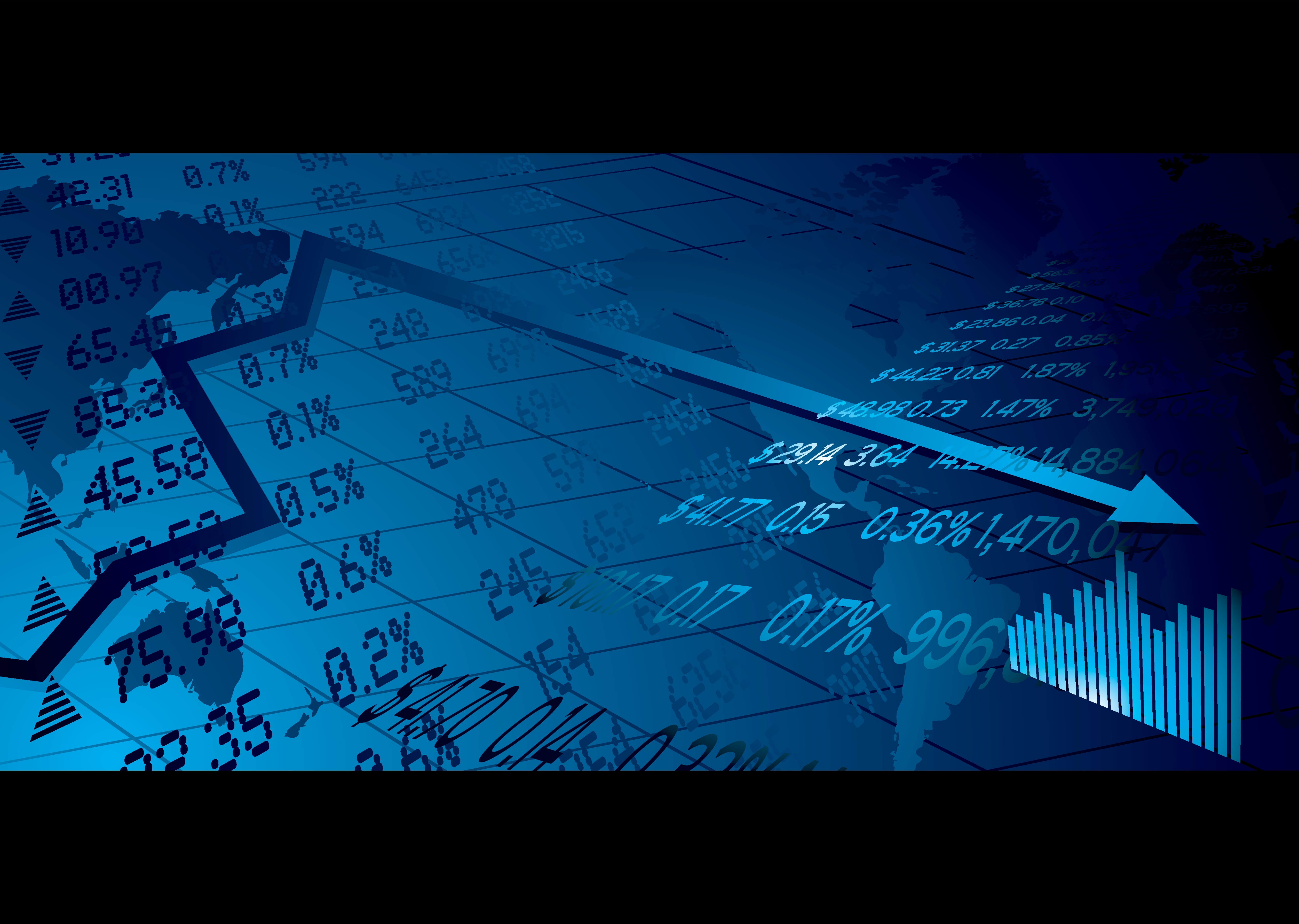 Turbulens på aktiemarkedet mens renterne falder